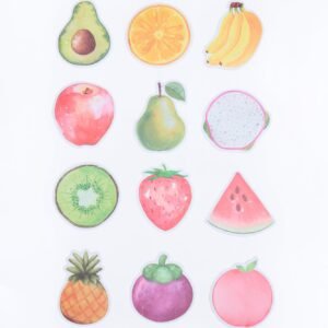Fruits Sticky Notes 12 Pack Set