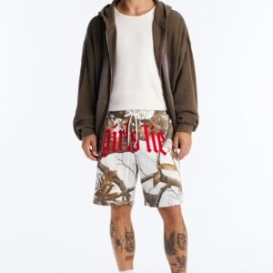 Real Tree Snow Girls Lie Flock Sweatshort