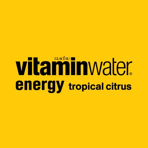vitaminwater Energy Tropical Citrus Flavored Water Beverage Bottles, 16.9 fl oz, 6 Pack