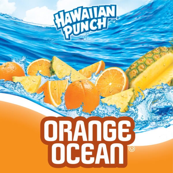 (4 pack) Hawaiian Punch Orange Ocean Juice, 1 Gal, Bottle