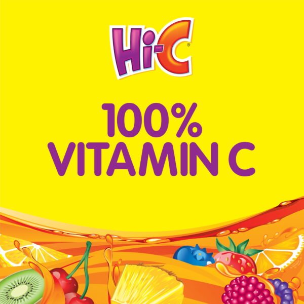 Hi-C Flashin' Fruit Punch Juice Drink Cartons, 6 fl oz, 8 Pack