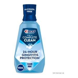 bb-10312143 Crest Mouthwash, Pro-Health Mouthwash, Alcohol-Free Oral Rinse, Clean Mint, 1L, 946mL (33.8 fl oz)