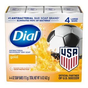 bb-113888326 Dial Gold Antibacterial Deodorant Bar Soap, Advanced Clean Deep Cleanse Bar, 4 oz, 4 Bars