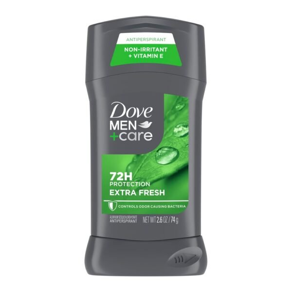 bb-16608914 Dove Men+Care Men's Antiperspirant Deodorant Stick With 72-hour Sweat & Odor Protection Extra Fresh With 1/4 Moisturizing Cream & Long-lasting Citrus Scent, 2.6 oz