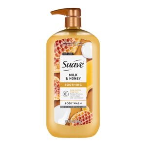 bb-18050502768 Suave Milk & Honey Moisturizing Body Wash with Glycerin & Vitamin E, 30 FL OZ Pump