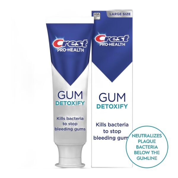 Crest Toothpaste, Pro-Health Gum Detoxify Deep Clean Fluoride Toothpaste, Mint, 4.8 oz