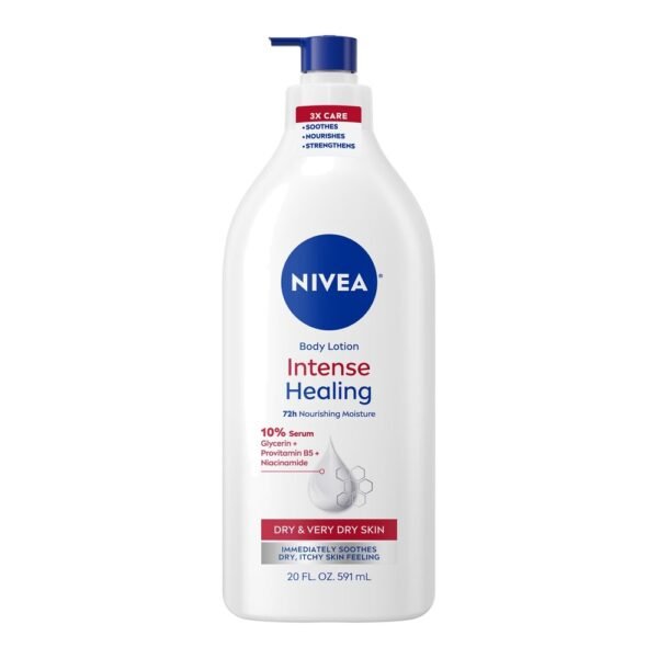 bb-245106032 NIVEA Intense Healing Body Lotion for Very Dry and Itchy Skin, 72Hr Moisturizer, 20 fl oz
