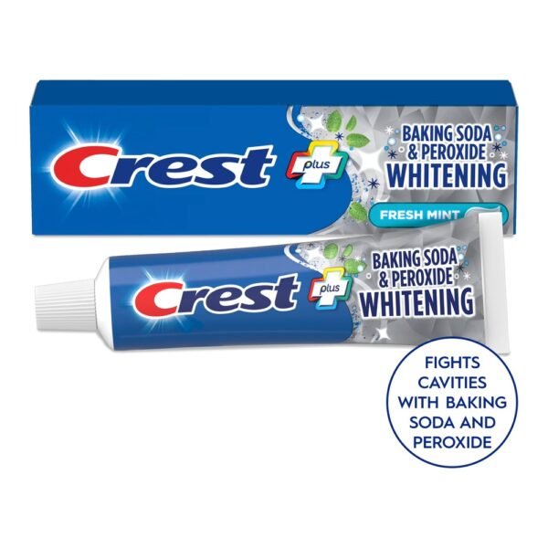 bb-271887387 Crest Plus Baking Soda & Peroxide Whitening Toothpaste, Fresh Mint, 5.7 oz