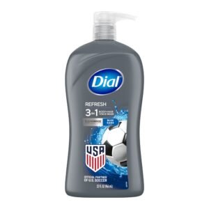bb-47307991 Dial Refresh 3-in-1 Men's Body Wash for Body, Hair & Face, Blue Sage Scent, 32 fl oz