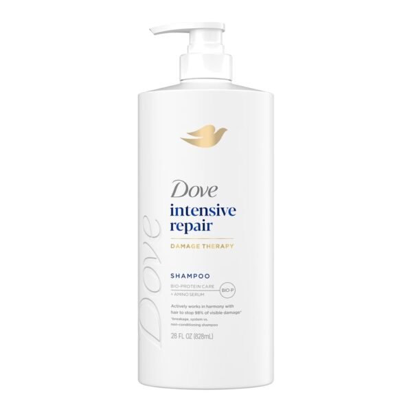 bb-9019603356 Dove Shampoo for Damaged Hair Intensive Repair with Bio-Protein Care Technology and Amino Serum, 28 fl oz