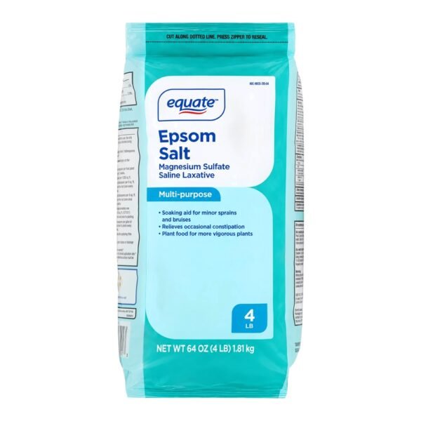 Equate Epsom Salt, Magnesium Sulfate, 64 oz (4lb), Unscented