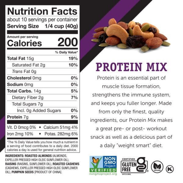 Power Up Trail Mix Protein Mix 14oz, Gluten Free, Vegan, Non-GMO