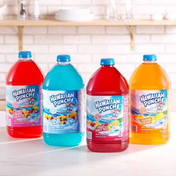(4 pack) Hawaiian Punch Orange Ocean Juice, 1 Gal, Bottle