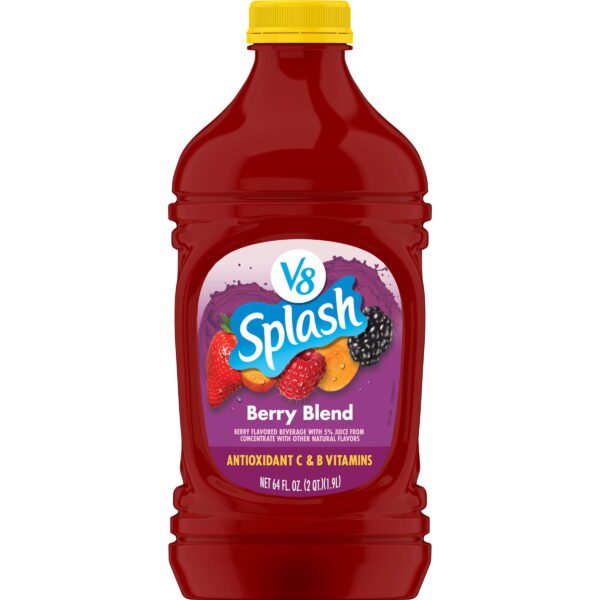 daa9febe-cd41-43b8-bc92-e02869e8ae0a.aea2952ffbea54cbfb42787226f0dc31.jpeg V8 Splash Berry Blend Flavored Beverage, 64 fl oz Bottle