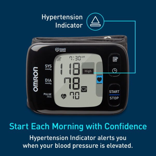 OMRON 7 Series Wireless Wrist Blood Pressure Monitor and Wrist Cuff for Home Use