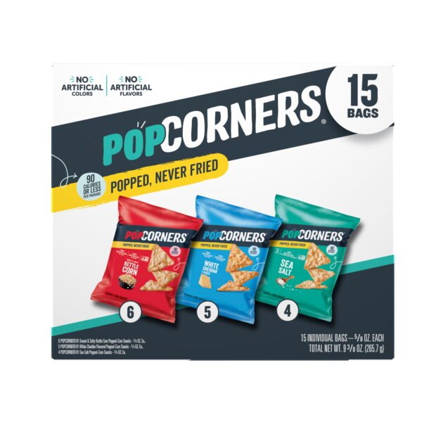 e1039d4a-c0cb-4419-87e0-4232b0364b8a.8dd1fb8ea1ed30056828dda339fff171.jpeg PopCorners Popped Corn Snack Chips, 3 Flavor Variety Pack, 15 Count Multipack