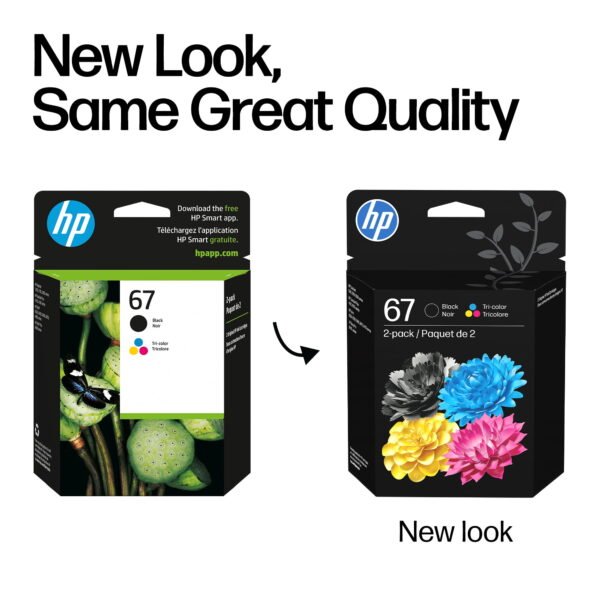 HP 67 Clr/Blk Original Ink Crtg 2-Pk
