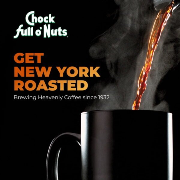 Chock full o'Nuts® New York Roast Dark Roast Ground Coffee Can 23 oz