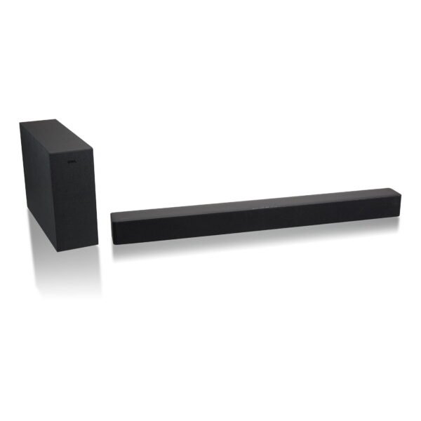 Onn 2.1 Soundbar System with Wireless Subwoofer, 480W Peak Power, Bluetooth, Black