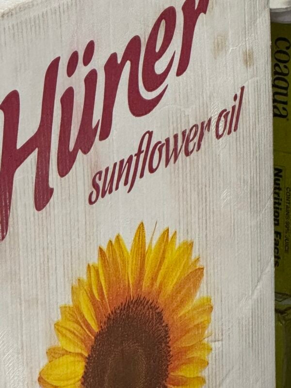 Hüner Sunflower Oil 1 gallon Hüner sunflower oil gallon container