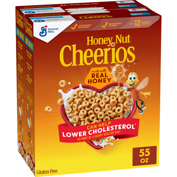 Honey Nut Cheerios Cereal Value Pack – 2 Boxes (2 x 27.5 oz)