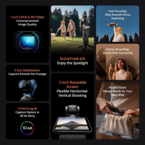 DJI Osmo Pocket 3 Vlogging Bundle with DJI Mic Mini DJI Osmo Pocket 3 Vlogging Bundle with DJI Mic Mini