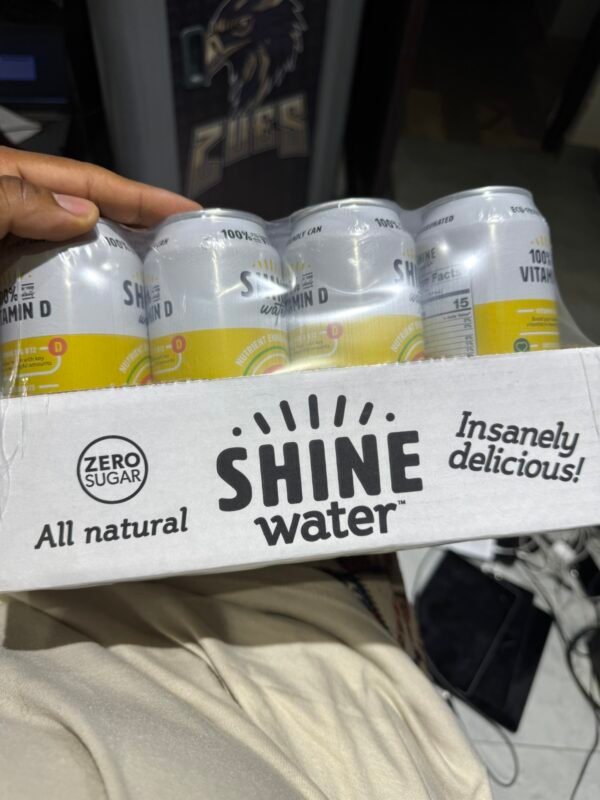 Shine Water Tropical Lemonade Vitamin D Enhanced Water, Pack of Cans