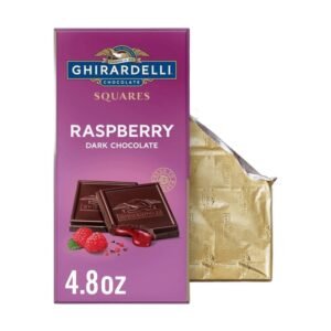 GHIRARDELLI Raspberry Dark Chocolate Squares Bar, 4.8 Oz Bar