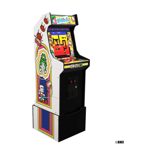 Arcade1Up Dig Dug Bandai Namco Legacy Edition Arcade with Riser and Light-Up Marquee