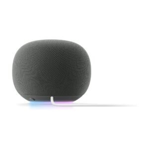 zues-centered-4665 Google Home Speaker - Smart Speaker with 360 - Degree Sound and Gemini For Home Voice Assistant - Hazel